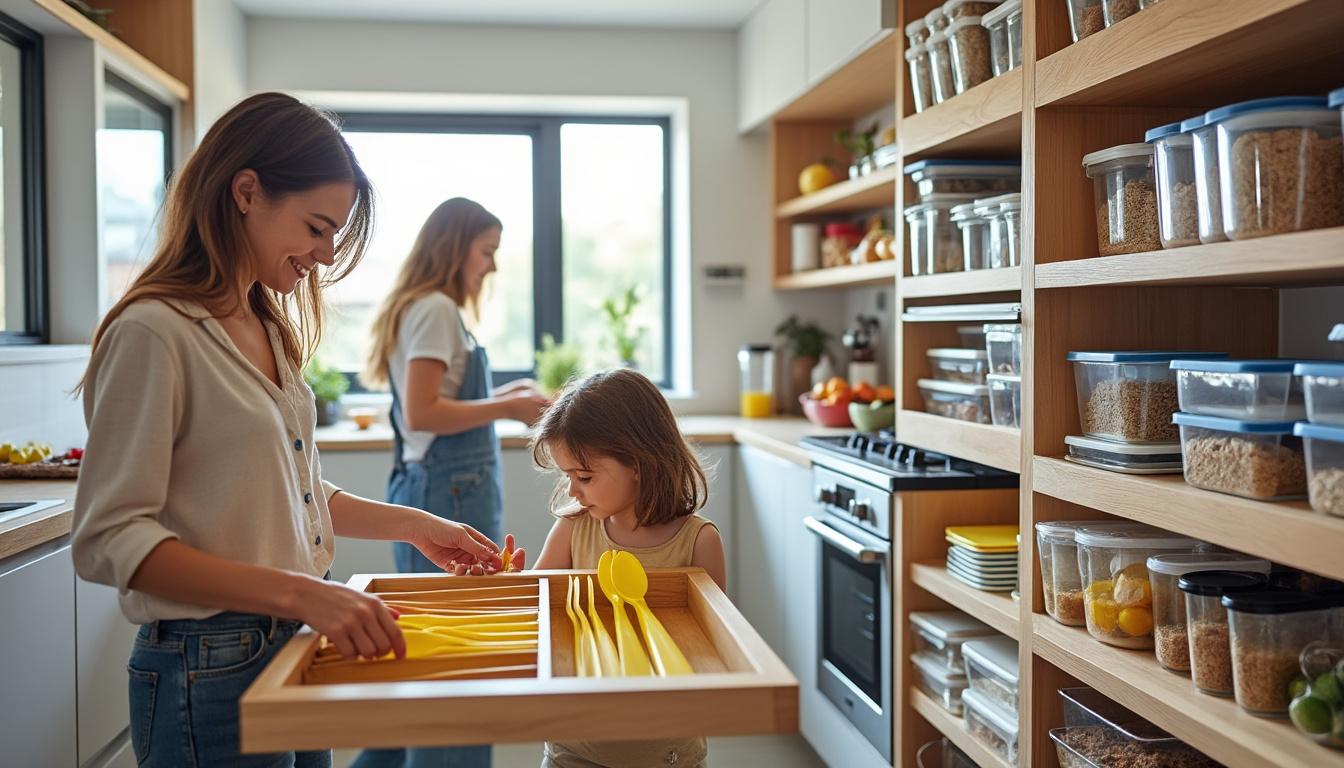 découvrez des astuces pratiques et innovantes pour repenser les rangements de votre cuisine familiale, optimisant espace et fonctionnalité pour une organisation parfaite.