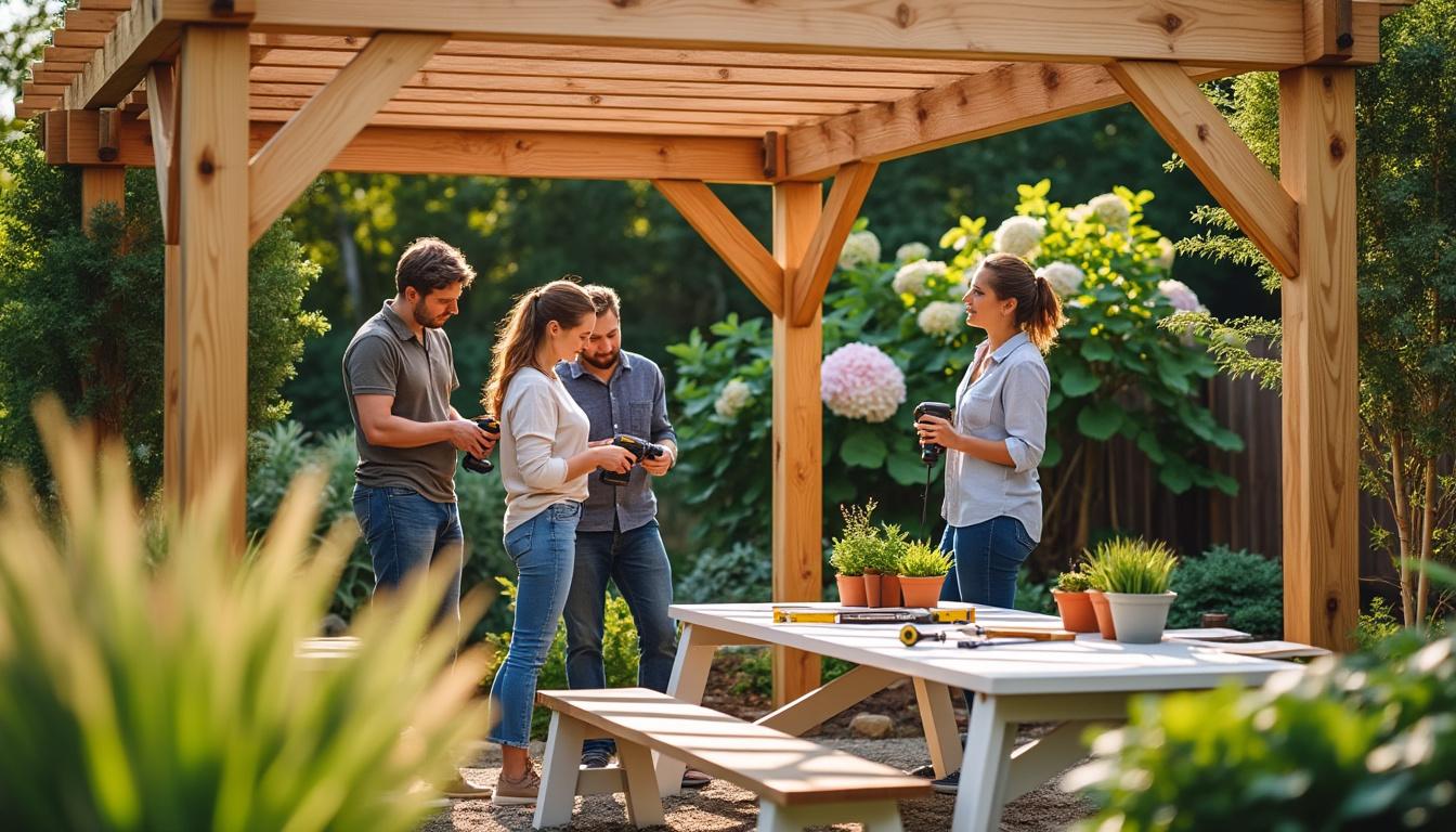 découvrez comment installer facilement une pergola simple pour embellir votre espace extérieur et profiter d'un nouvel abri convivial.