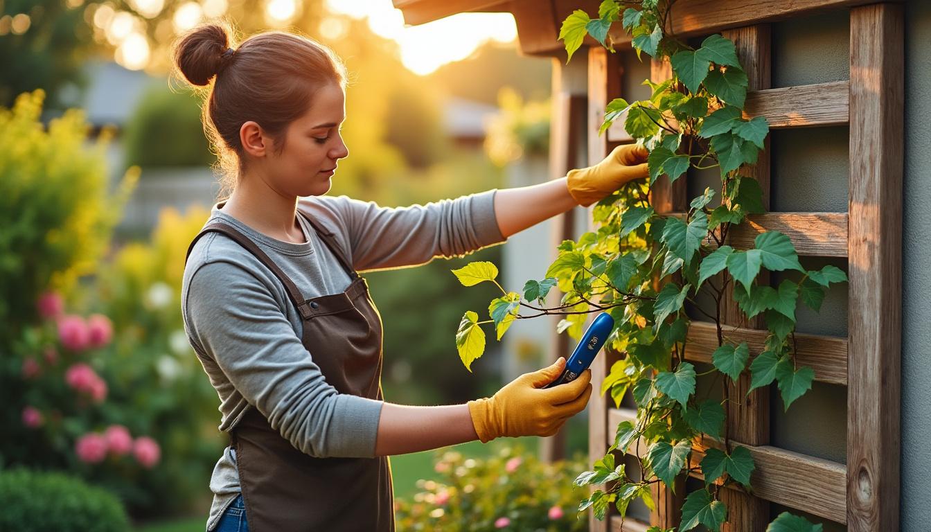découvrez les meilleures techniques pour faire grimper une plante sur un mur et embellir votre espace extérieur facilement.